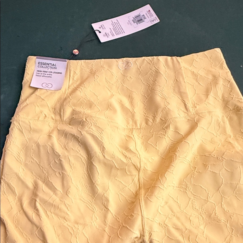 Sunny Yellow Women's Leggings. CAJA # 4 - Picture 7 of 10